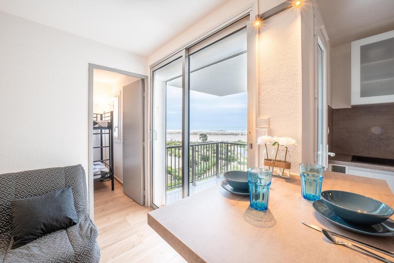 Le Bleu Soleil - Bel Appt Pour 4 Vue Mer Le Barcarès Exterior foto